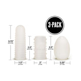 Just Add Water Whack Pack Triple Play 3-pack of pocket strokers with various textures and sizes for customizable pleasure.