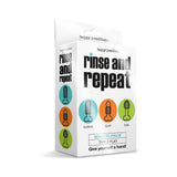 Rinse and Repeat Whack Pack Triple Play packaging featuring sleeve, cuff, and egg pocket strokers.