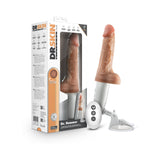 Dr. Skin Silicone Dr. Hammer Thrusting Dildo with Handle 7 inches Beige
