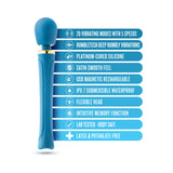 Blush Dianna Wand Massager Teal