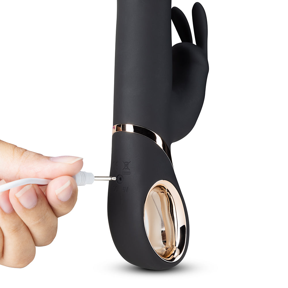 Blush Victoria Rabbit Vibrator Black