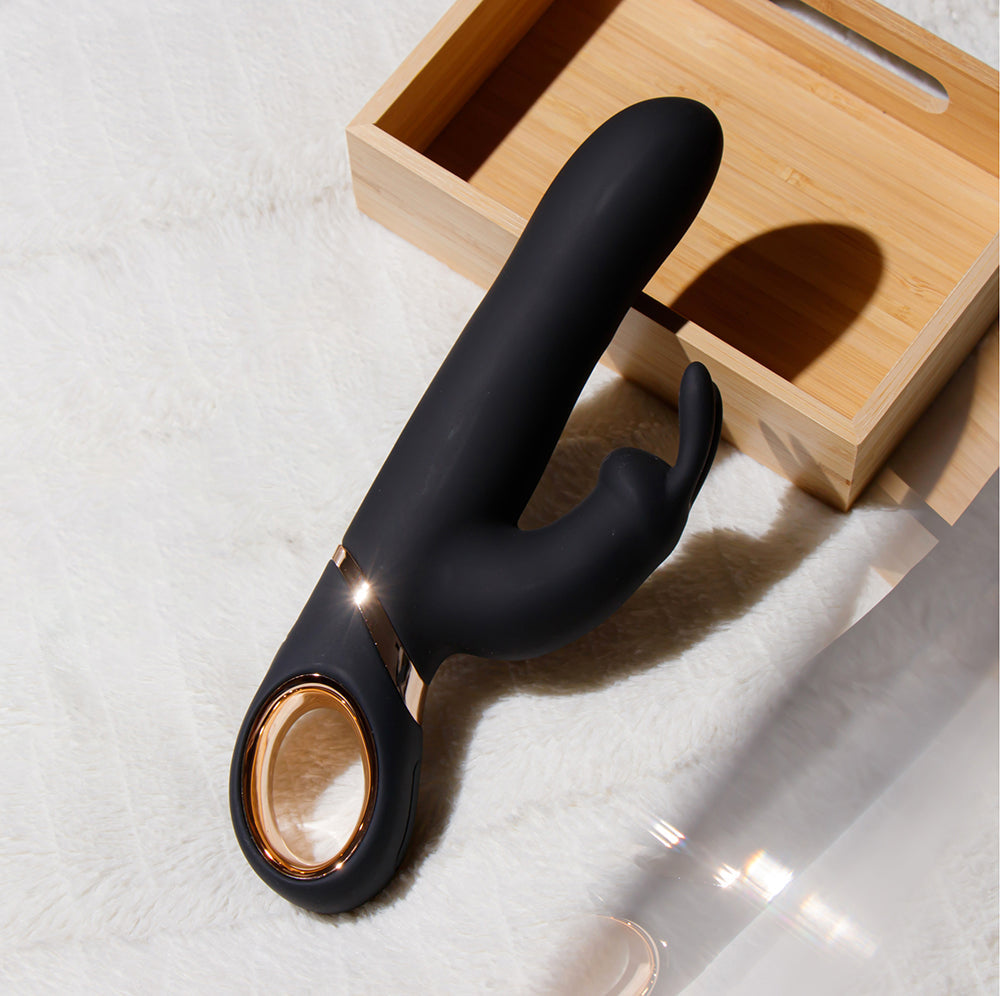 Blush Victoria Rabbit Vibrator Black
