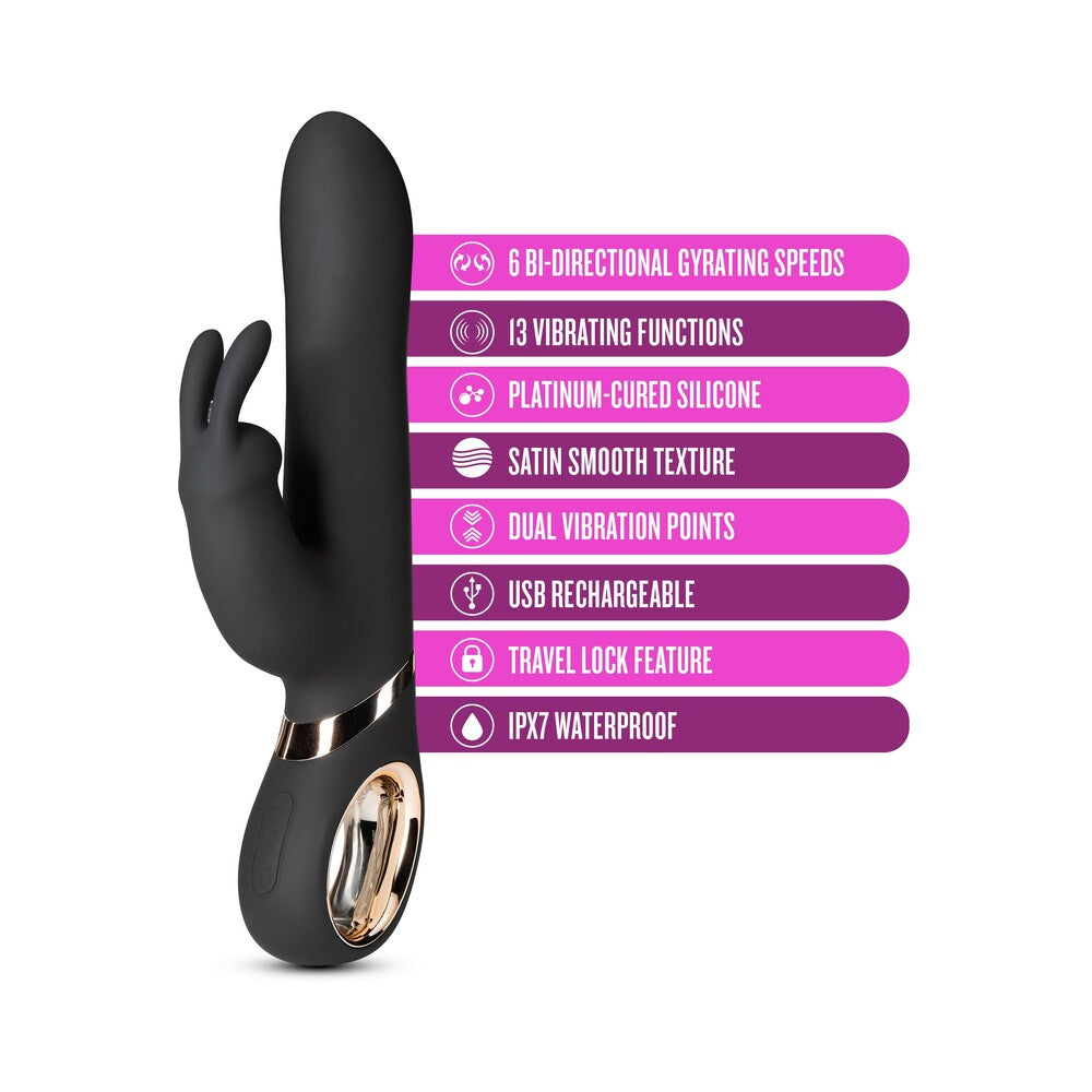 Blush Victoria Rabbit Vibrator Black
