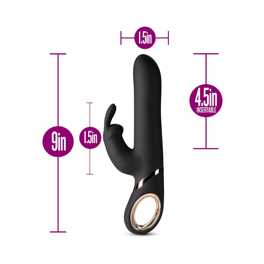 Blush Victoria Rabbit Vibrator Black