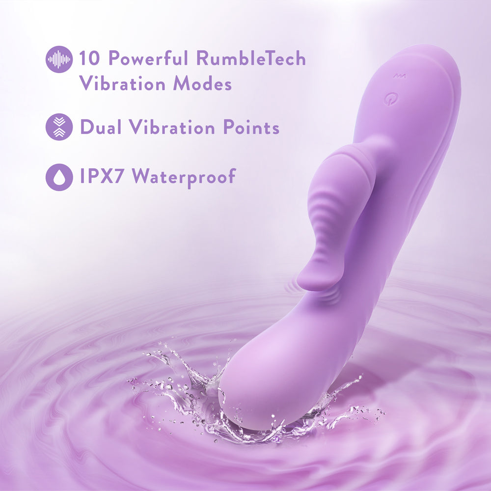 Blush Evelyn Rabbit Vibrator Purple