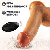 Dr. Skin Silicone Dr. Phillips Thrusting Dildo 8.5 inches Tan