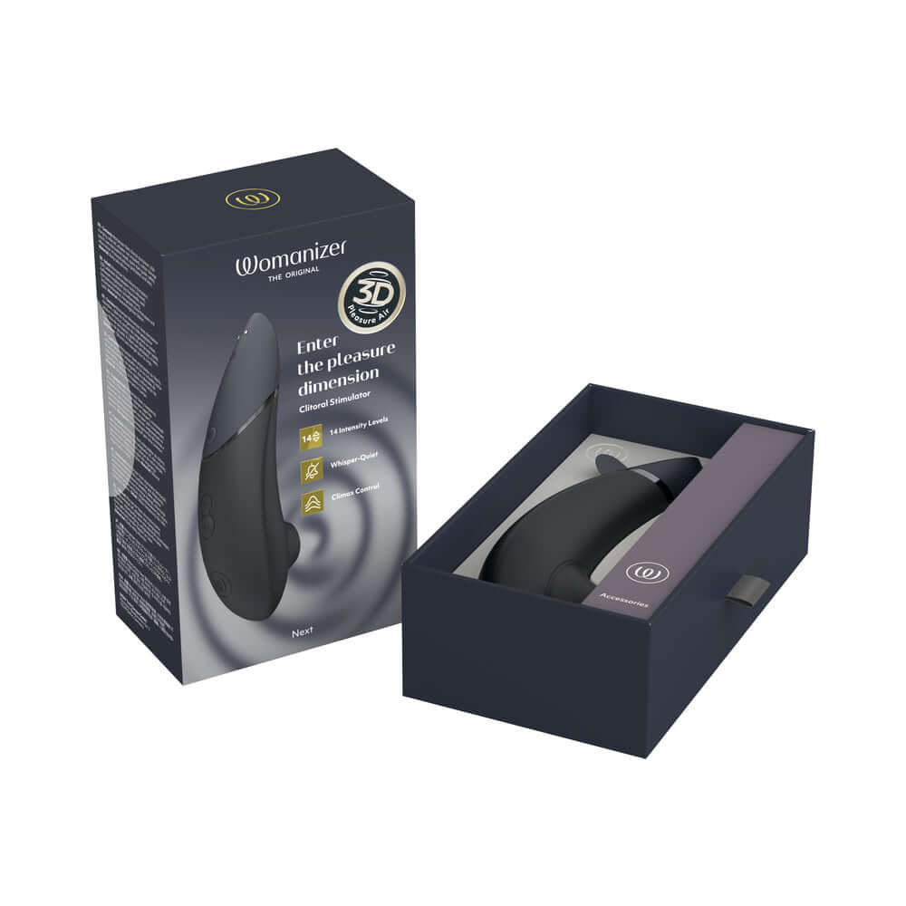 Womanizer Next Rechargeable Silicone Clitoral Stimulator - Black