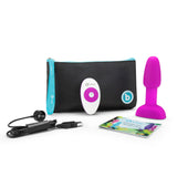 b-Vibe Rimming Petite Rotating and Vibrating Remote Control Plug Fuchsia