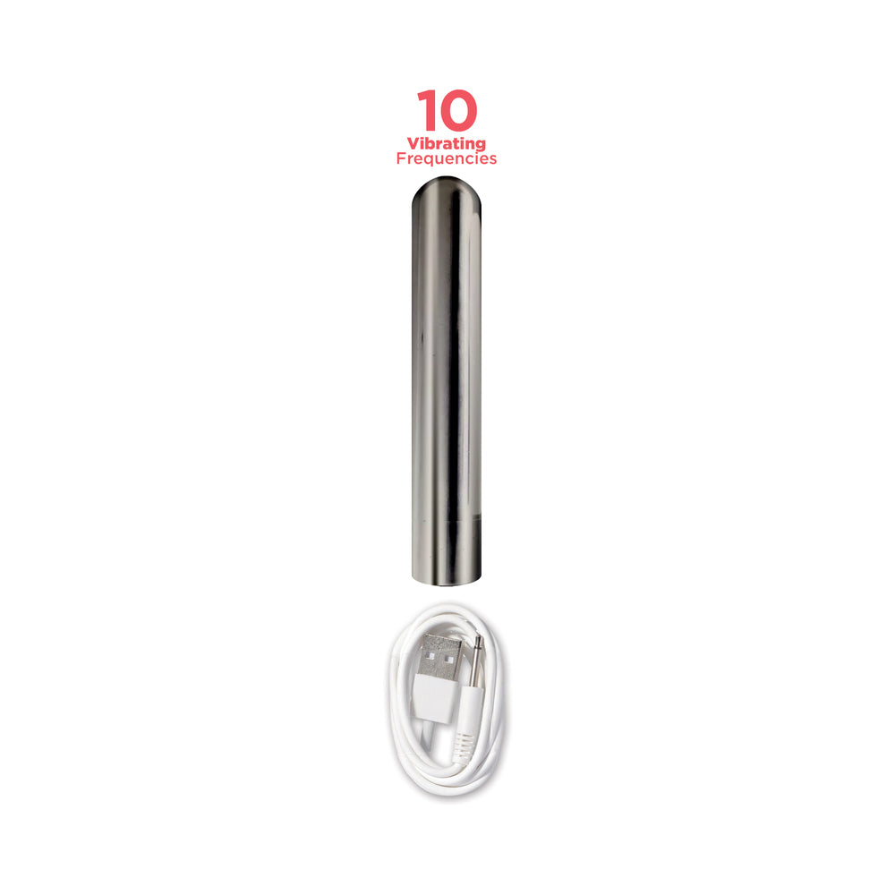 Dickboy Vibes 8 inches Dildo with Rechargeable Bullet Chocolate