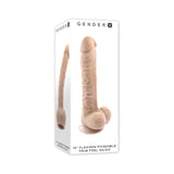 Gender X 10 inches Flexskin Poseable TrueFeel Dildo Light