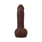 The Realistic Cock 7 inches ULTRASKYN Vac-U-Lock Dildo with Balls Chocolate