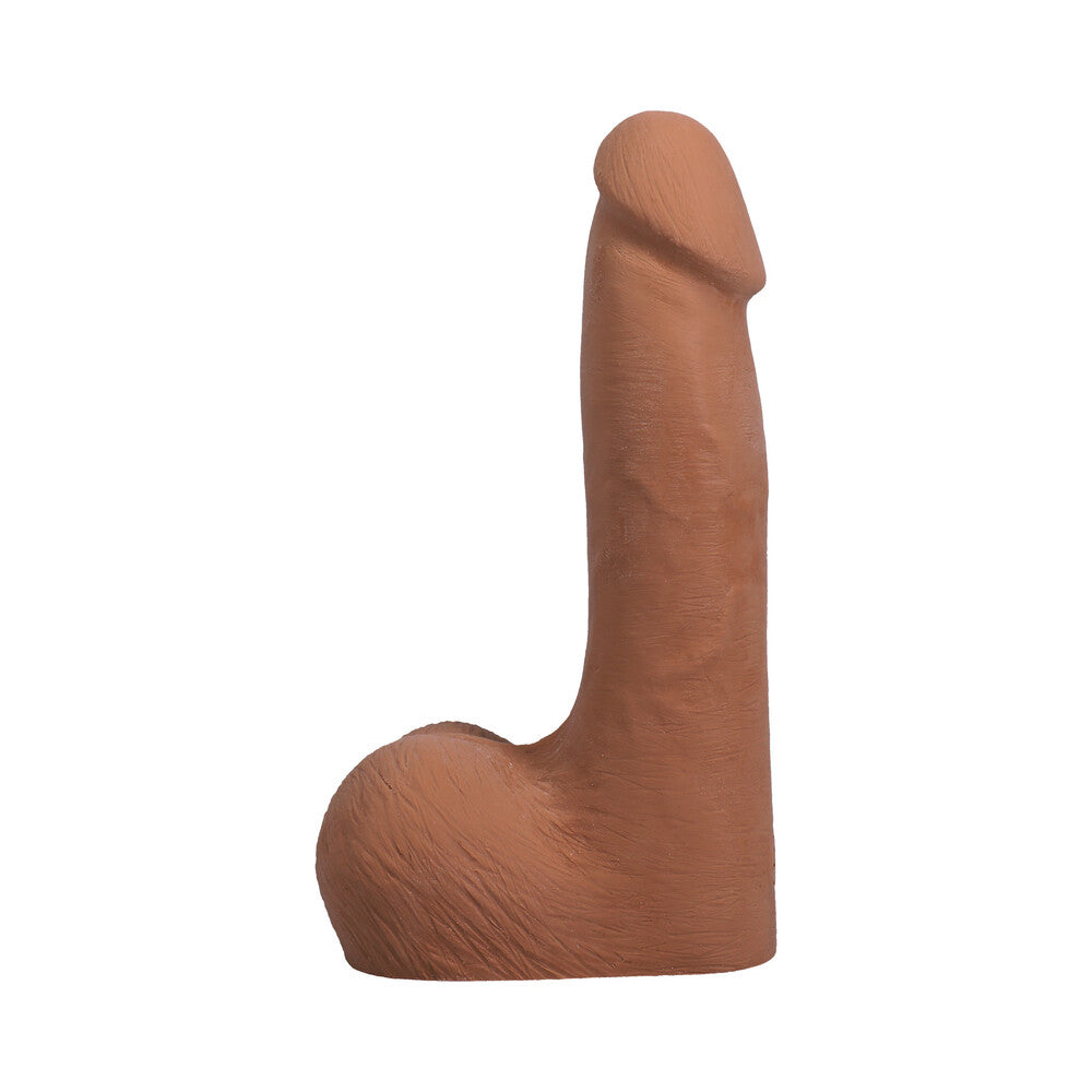 The Realistic Cock 7 inches ULTRASKYN Vac-U-Lock Dildo with Balls Caramel