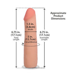 The Realistic Cock 7 inches ULTRASKYN Vac-U-Lock Dildo Vanilla