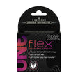 One Flex Graphene Condoms 3 Pack - packaging showcasing innovative design and features, including heat transfer benefits.