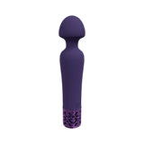Royal Gems Scepter Silicone Rechargeable Vibrator Purple