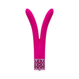Royal Gems Dueling Queens Silicone Rechargeable Vibrator Pink