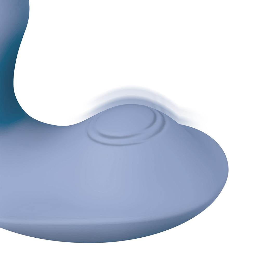 JimmyJane Pulsus P-Spot Rechargeable Silicone Dual Stimulator with Remote Control - Blue