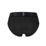 SpareParts Tomboi Cover Brief Style Underwear Harness Black S rear view showcasing its sleek design.