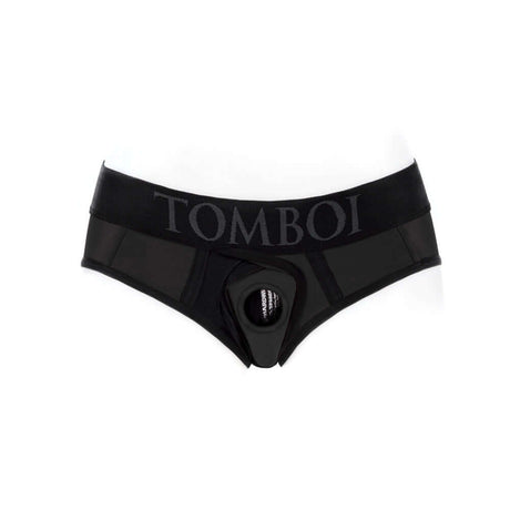 SpareParts Tomboi Cover Brief Style Underwear Harness Black L for comfort and control in a sleek design.