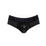 SpareParts Tomboi Cover Brief Style Underwear Harness Black 5XL with a smooth athletic fit and supportive design.