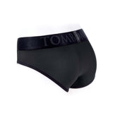 SpareParts Tomboi Cover Brief Style Underwear Harness Black 5XL side view of black brief-style underwear.