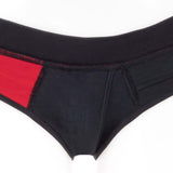 SpareParts Tomboi Cover Brief Style Underwear Harness Red M featuring a smooth, athletic fit with vibrant color accents.