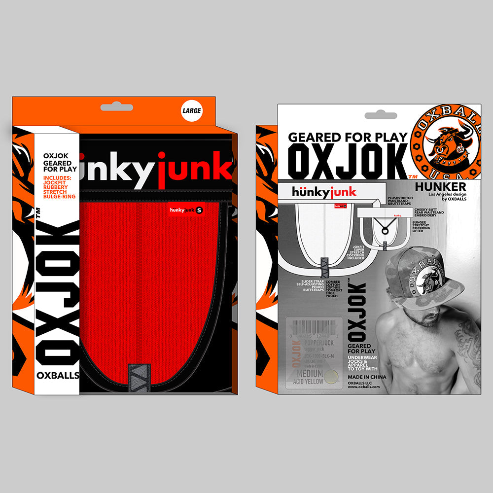 Oxballs Oxjok Hunker Comfy-Pouch Slider-Strap Jock Red Hot S
