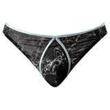 Male Power Marble Mesh Mini Thong Black S/M