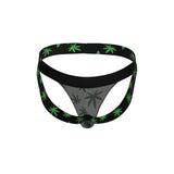 Male Power Hazy Dayz Jock Pot Leaf L/XL
