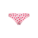 Magic Silk Sweet Treats Crotchless Boy Short with Lube Strawberry Queen Size