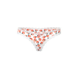 Magic Silk Sweet Treats Crotchless Thong with Lube Peach S/M