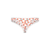 Magic Silk Sweet Treats Crotchless Thong with Lube Peach S/M