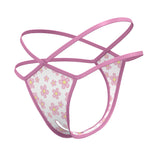 Magic Silk Daisy Split Crotch Thong Daisy Print L/XL