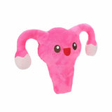 Shots Happy Uterus Cuterus Stuffy Pink plush toy celebrating femininity with a cute and playful design.