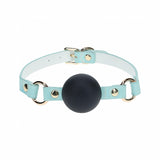 Ouch! International Paris Collection Silicone Ball Gag Blue