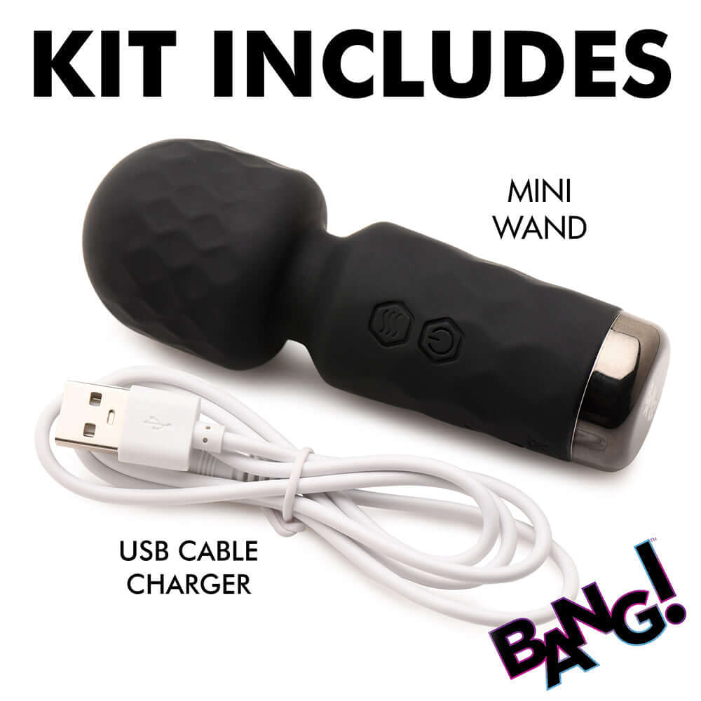 BANG! 10X Mini Silicone Wand Black