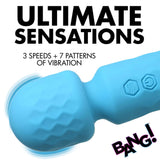 BANG! 10X Mini Silicone Wand Blue