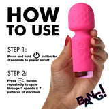 BANG! 10X Mini Silicone Wand Pink