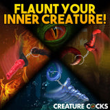 Creature Cocks Hell-Hound, Lord Kraken & King Cobra Silicone Keychain Set