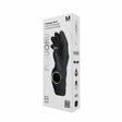 Fukuoku Vibrating Massage Glove Right Hand Medium Black packaging with sleek design and labels.