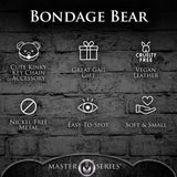 Master Series Gagged Teddy Bear Keychain