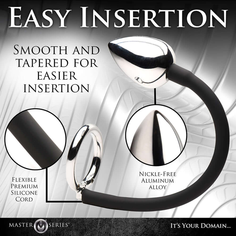 Master Series Tug + Plug Cock & Ball Ring with Anal Plug
