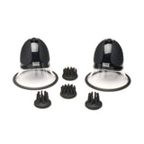 Size Matters 10X Rotating Silicone Nipple Suckers with 4 Attachments Black