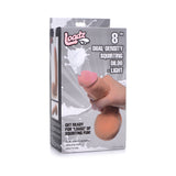 Loadz 8 inches Dual Density Squirting Dildo Light
