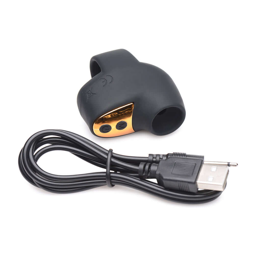 Shegasm Mini 12X Mini Silicone Clit Stimulator Black
