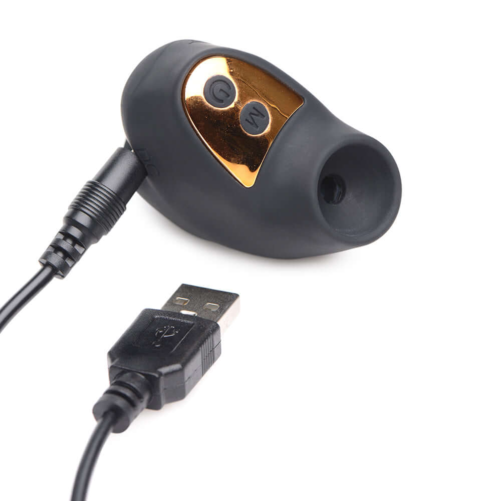 Shegasm Mini 12X Mini Silicone Clit Stimulator Black