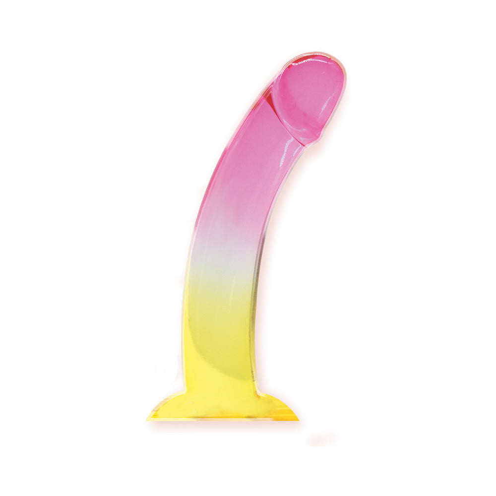 Shades Smoothie 8.25 inches Dildo Pink/Yellow