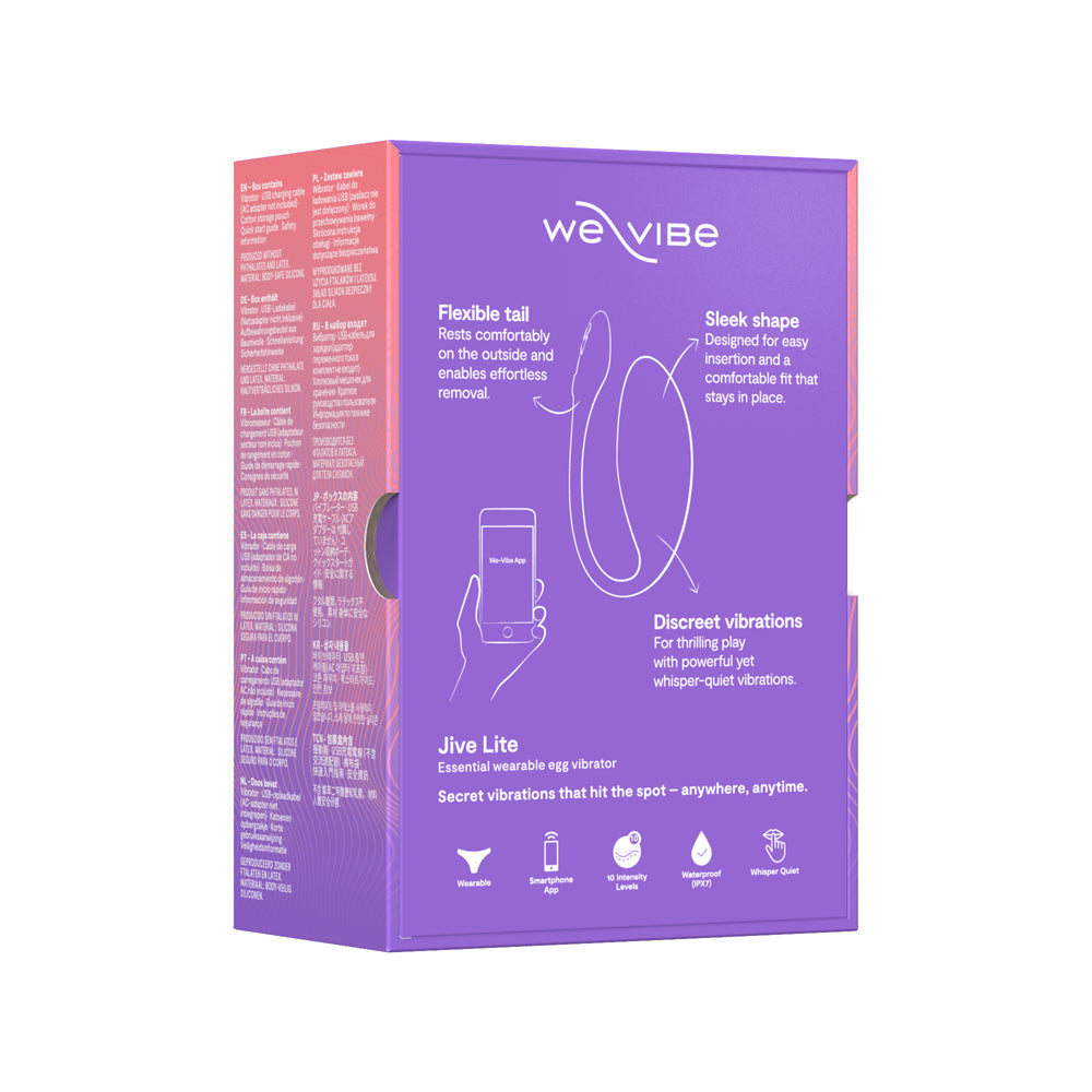 Jive Lite G-Spot Rechargeable Silicone Egg - Purple