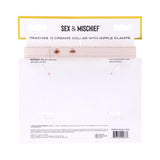 Sportsheets Sex & Mischief Peaches 'n CreaMe Collar with Nipple Clamps