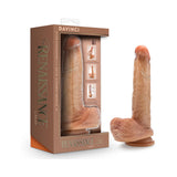 Renaissance DaVinci Sliding Foreskin Dildo with Squeezable Balls 8 inches Tan